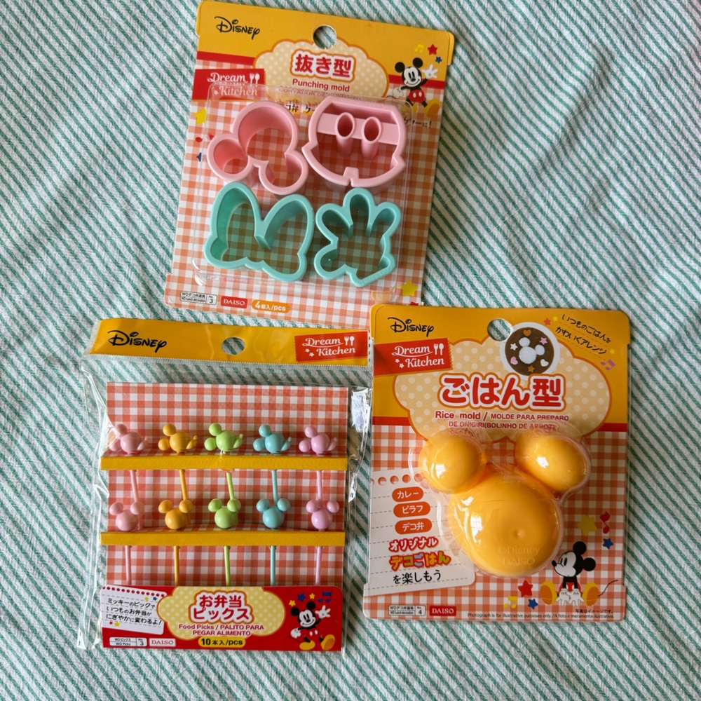 Disney x Daiso Japan bento box accessories